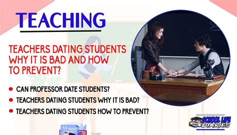 can a teacher be fired for dating a former student